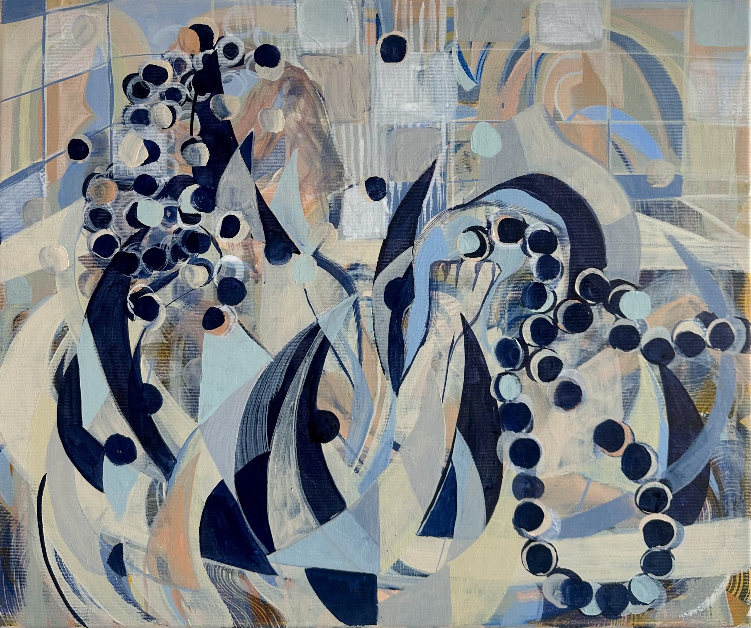 The Wash / Lavacro, 2026, 50x60cm, ink and acrylic on canvas